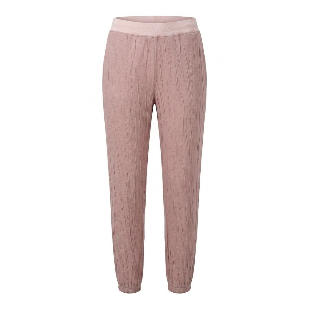 Barefoot Dreams Women’s Blush Pink Crinkle Jogger Pants